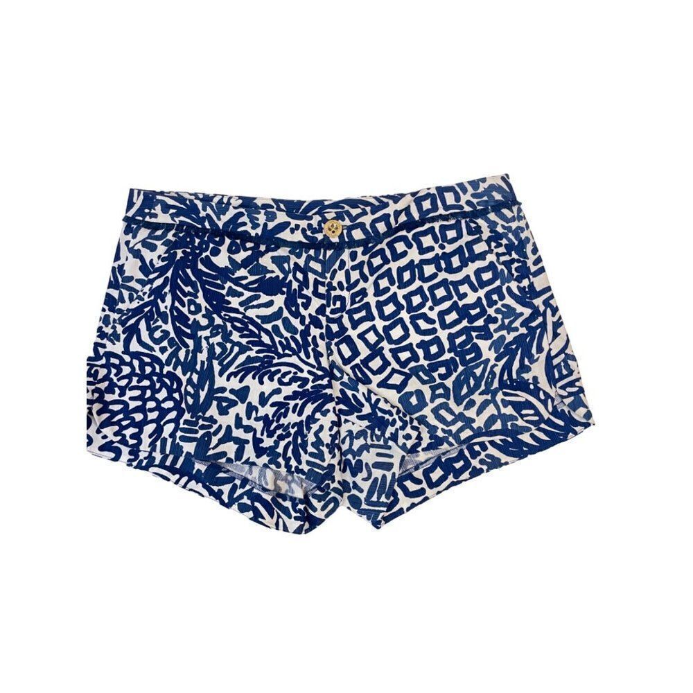 Lilly Pulitzer Adie Shorts Indigo Home Slice Size 6 - Picture 3 of 7